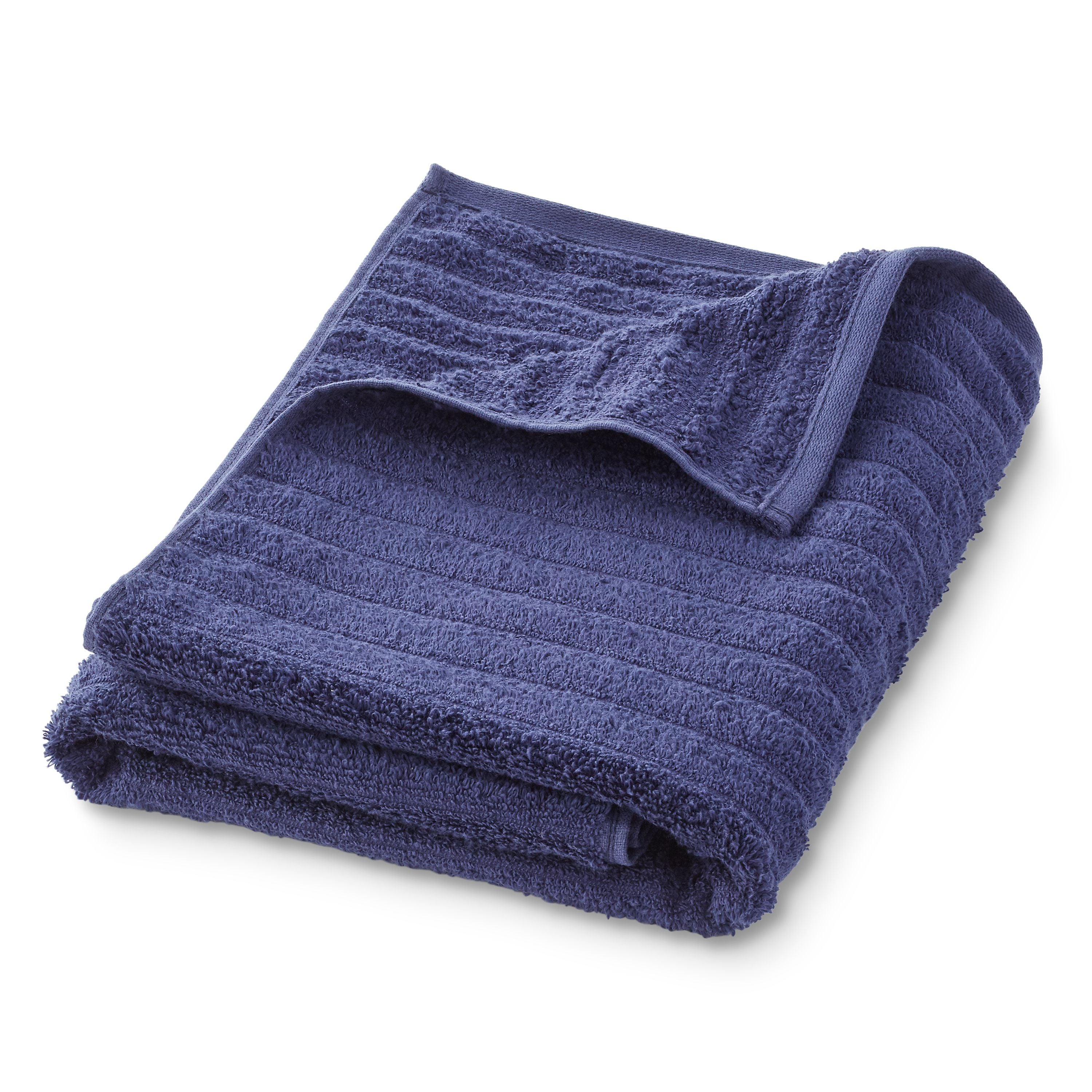 Performance Mix Textured 6-Piece Bath Towel Set - Navy Blue