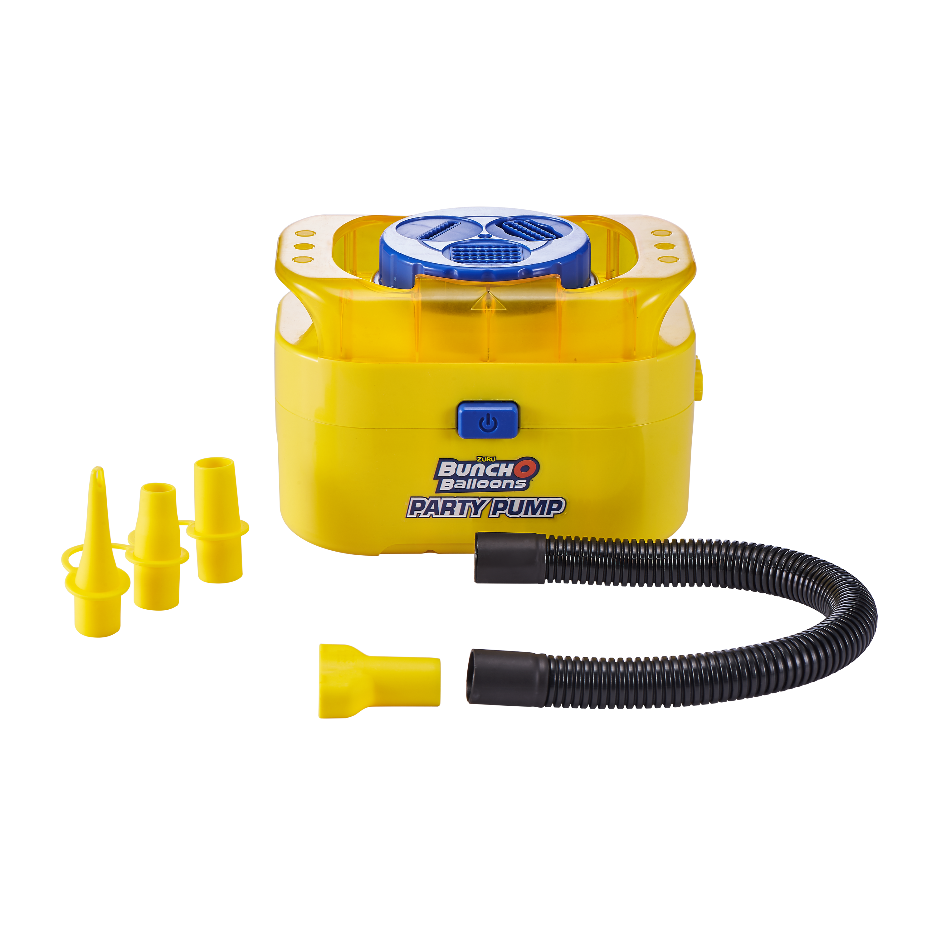 Portable Party Balloon Electric Air Pump Starter Pack, Includes 16ct 11in Self-Sealing Pink Latex Balloons