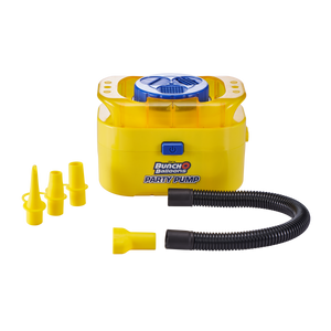 Portable Party Balloon Electric Air Pump Starter Pack, Includes 16ct 11in Self-Sealing Pink Latex Balloons