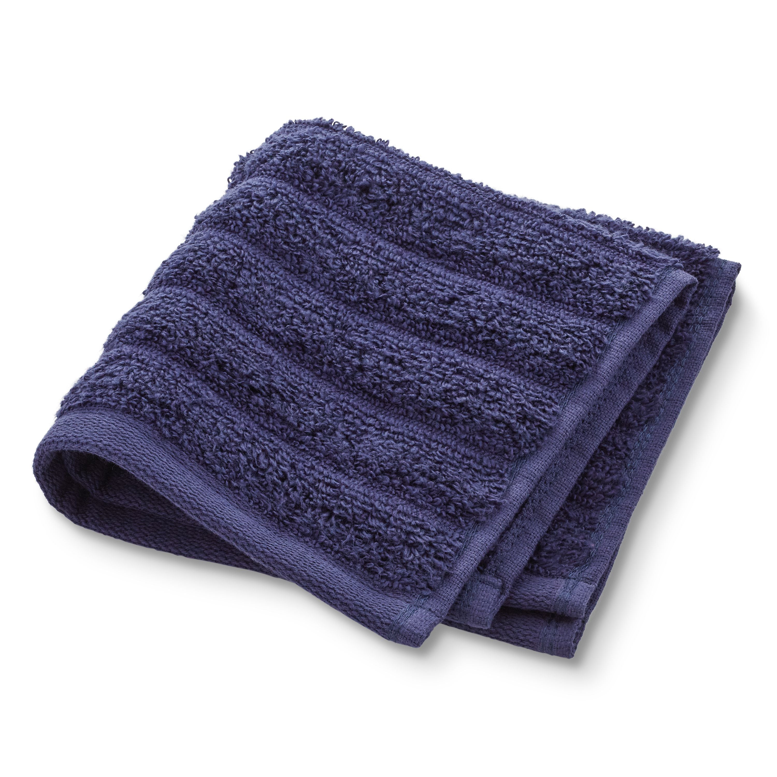 Performance Mix Textured 6-Piece Bath Towel Set - Navy Blue