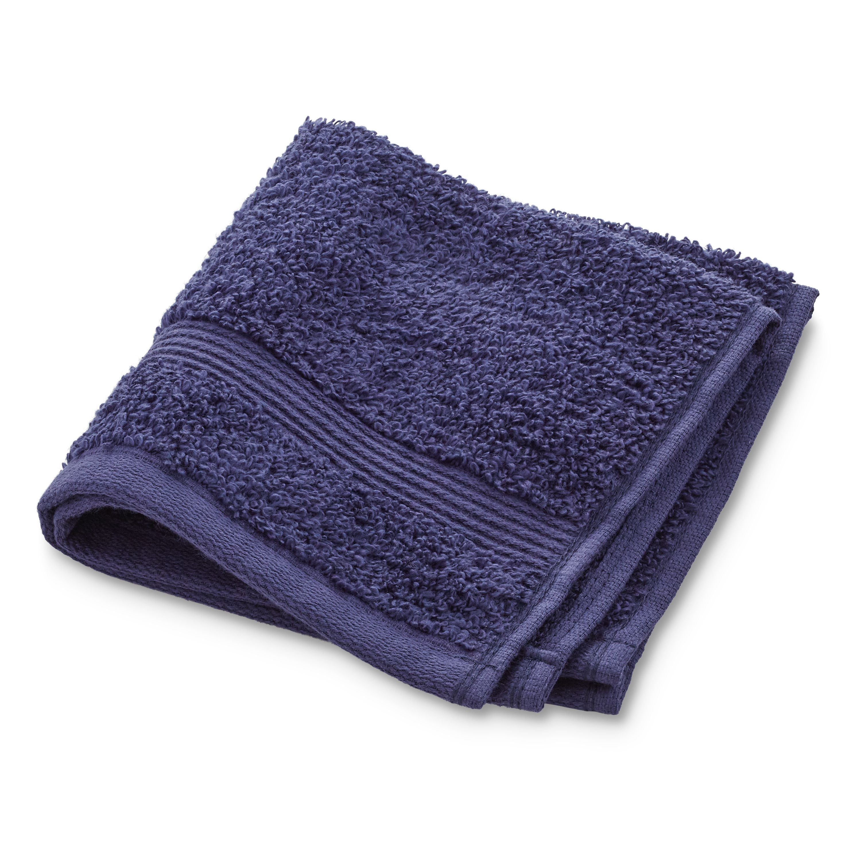 Performance Mix Textured 6-Piece Bath Towel Set - Navy Blue