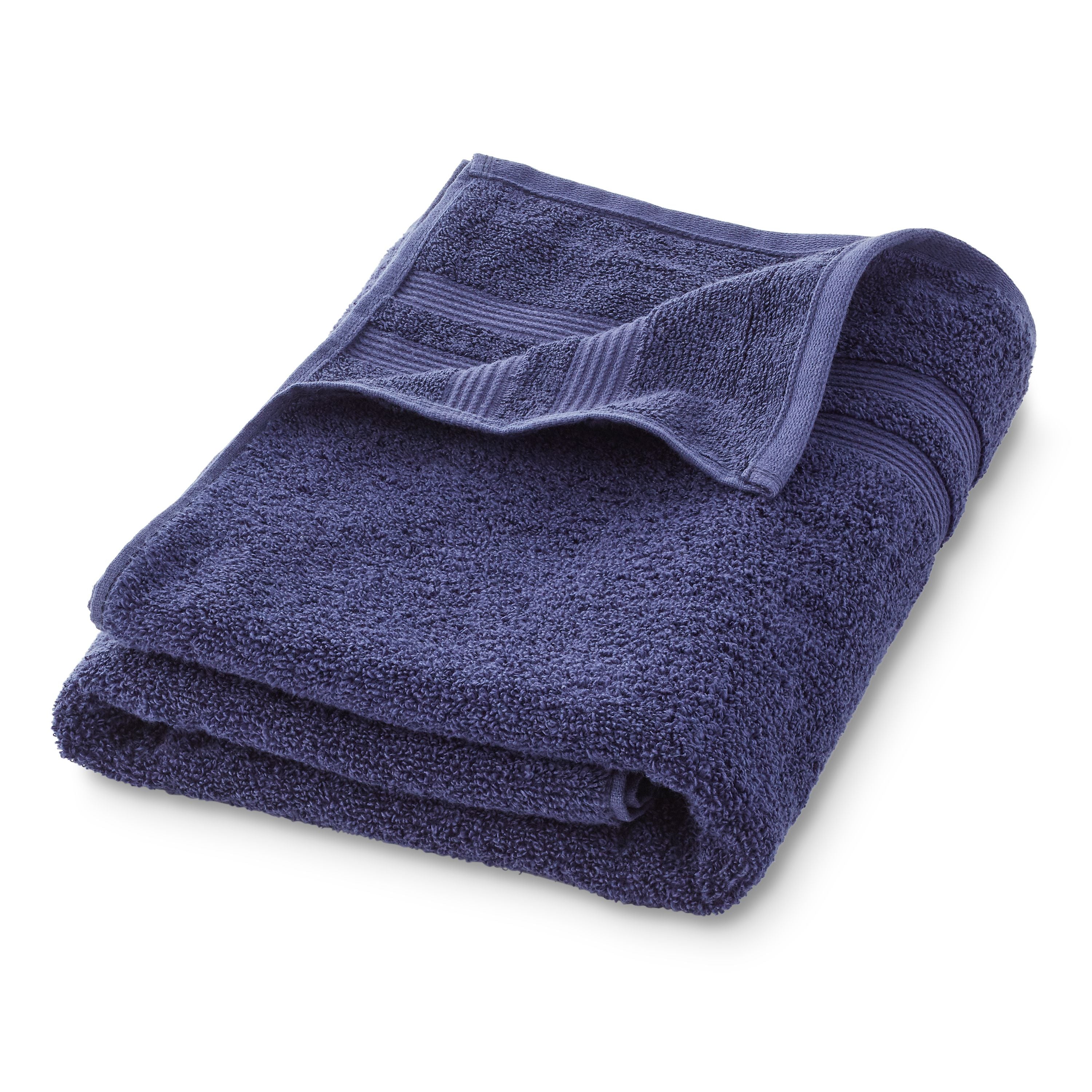 Performance Mix Textured 6-Piece Bath Towel Set - Navy Blue