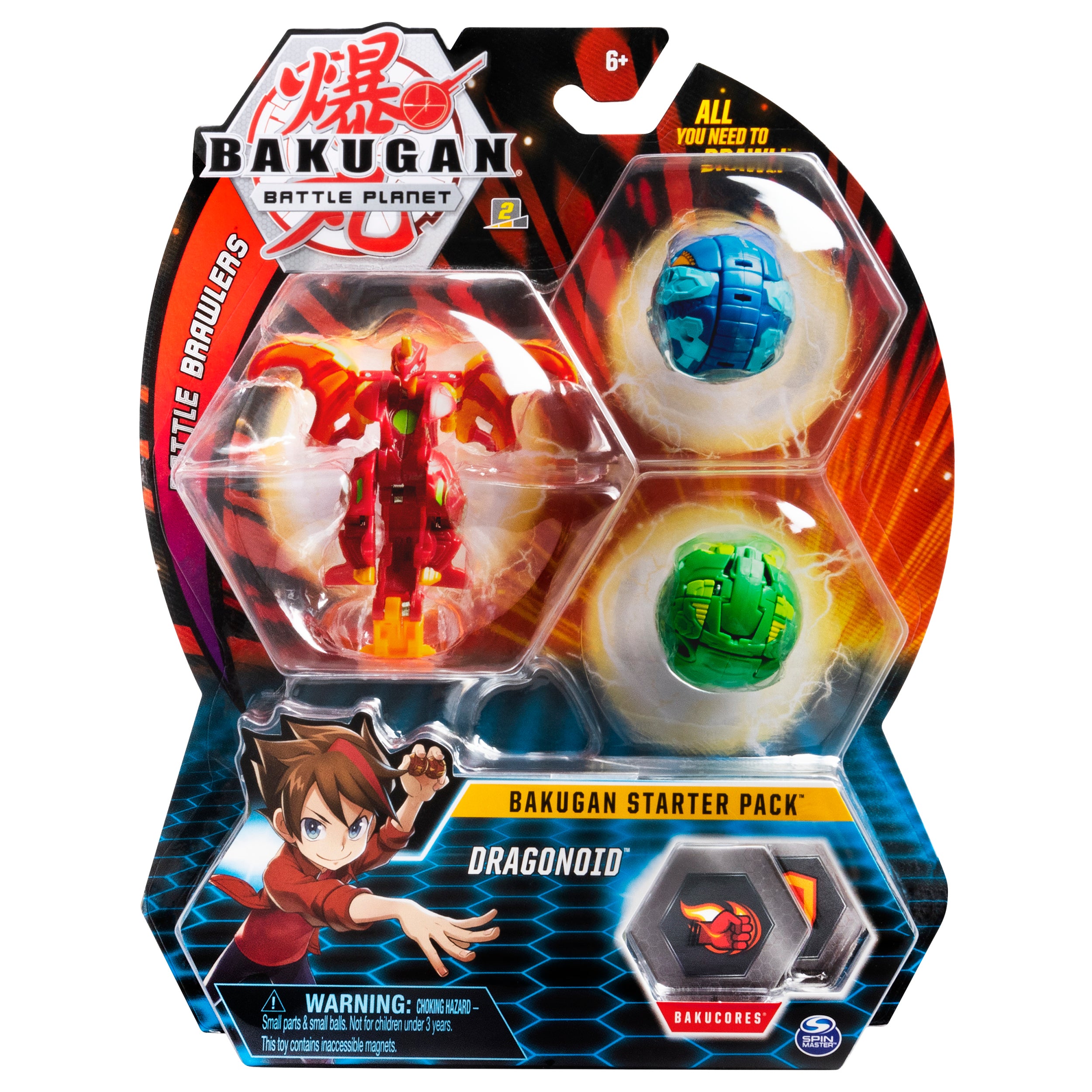 Starter Pack 3-Pack, Dragonoid, Collectible Action Figures, for Ages 6 and Up